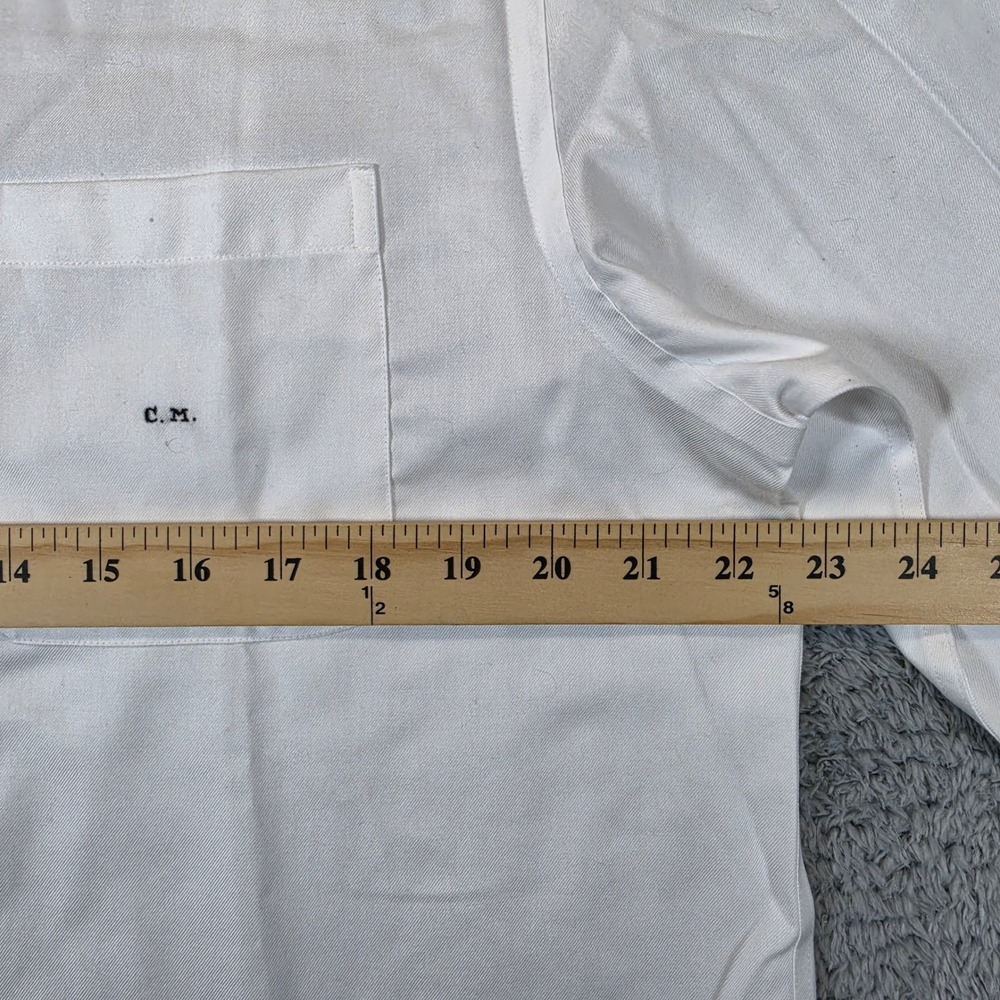 Charles Tyrwhitt Dress Shirt Men 16/36 White Slim Fit Non Iron French Cuff Twill - Picture 6 of 8